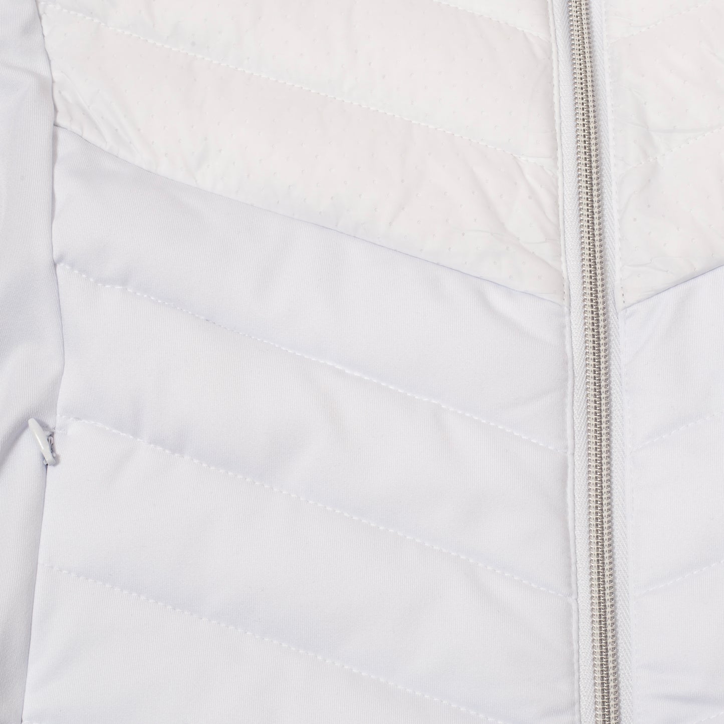 Green Lamb Ladies White Lightweight Front Quilted Gilet