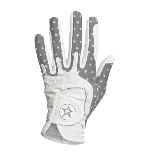 Swing Out Sister Ladies Stretch Leather Glove in Silver