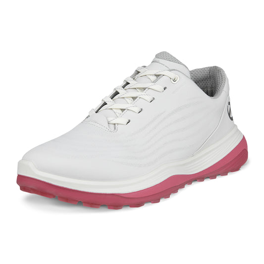 ECCO Ladies LT1 waterproof Shoe in White/Bubblegum