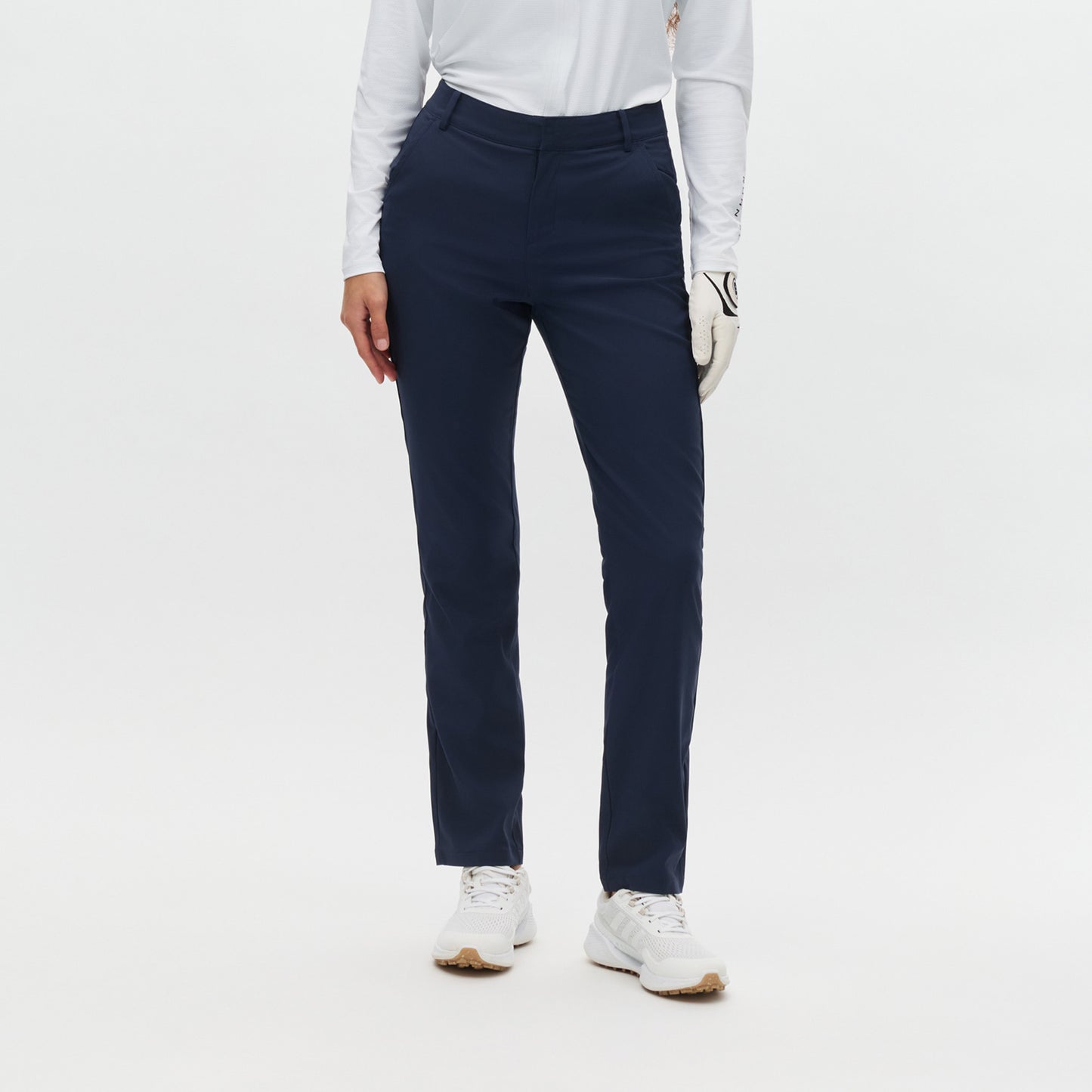 Rohnisch Ladies Navy Slim Fit Chino-Style Trousers - Lightweight & Beautifully Tailored