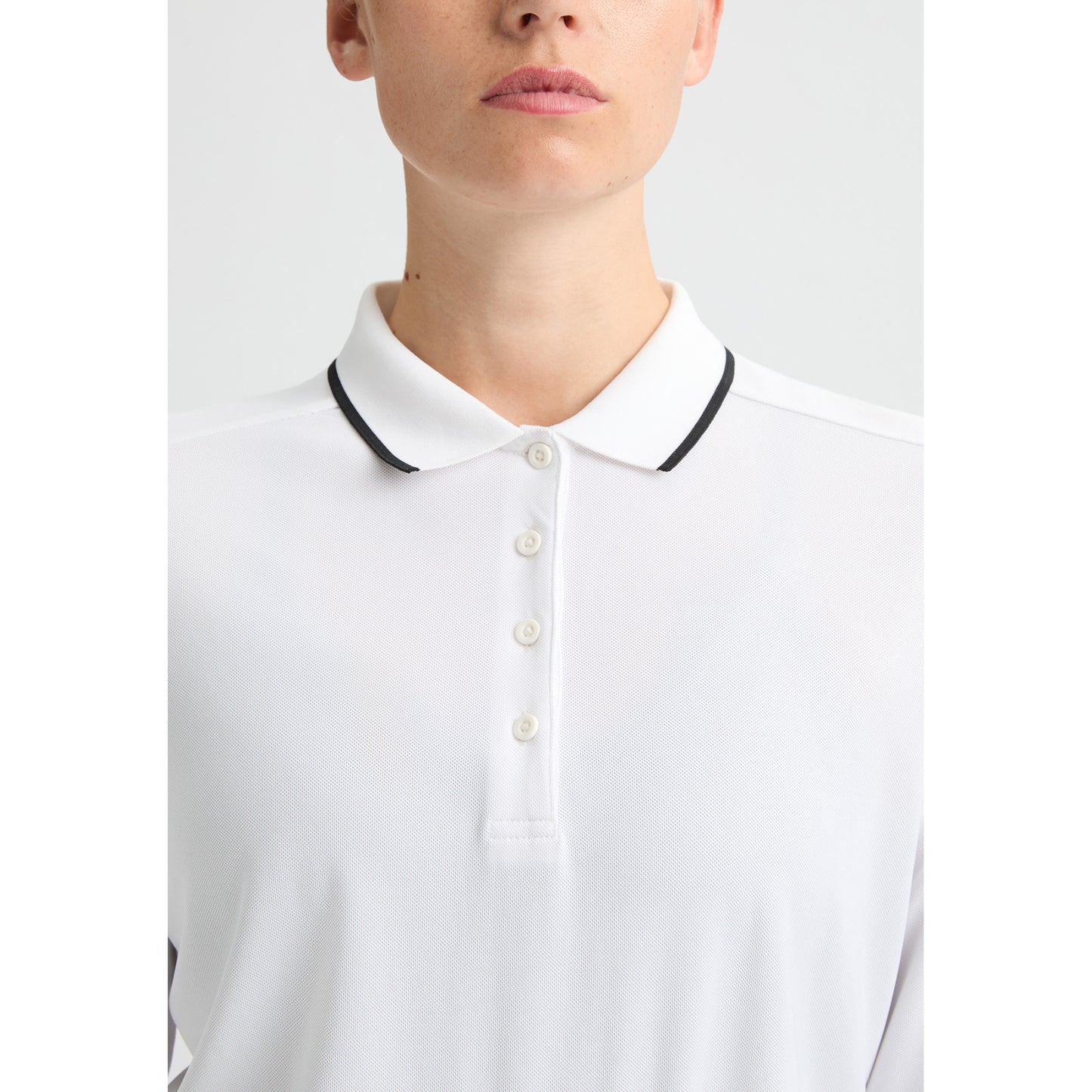 Rohnisch Ladies Classic Long Sleeve Polo Shirt with Contrast Trim