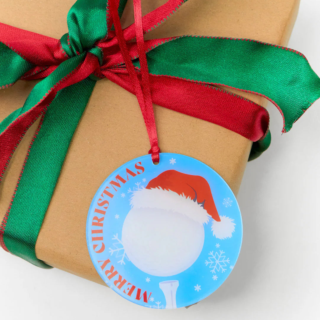 Christmas Santa Hat Golf Ball Bauble