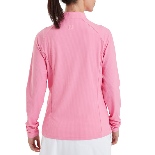 FootJoy Ladies Full Zip Mid-Layer with Ribbed Details for a Striking Silhouette