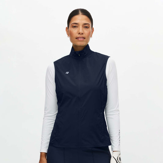 Rohnisch Ladies Navy Golf Gilet - Ultralight, Packable Performance for Effortless Swing