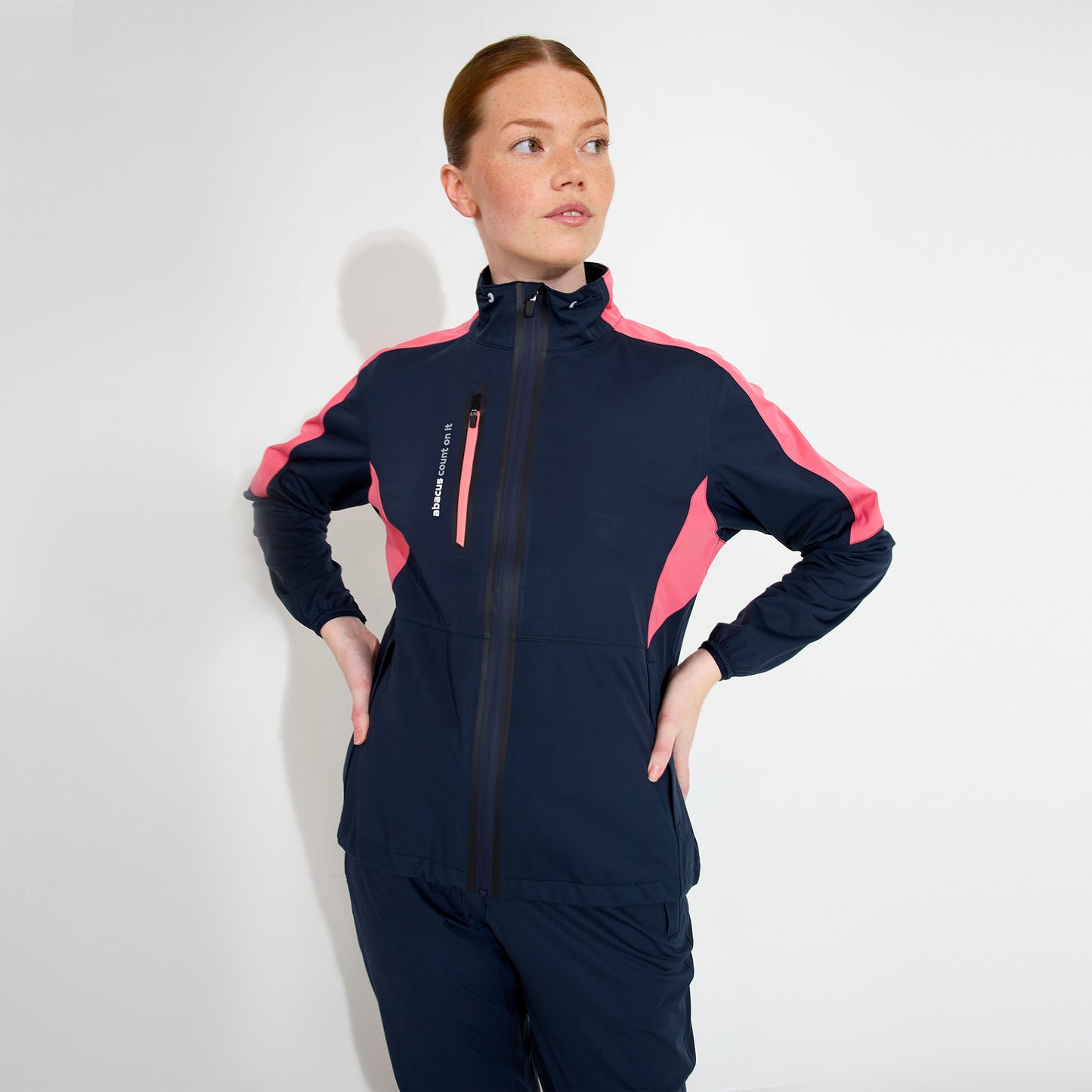 Abacus Ladies Bounce Waterproof Jacket with Contrast Panels