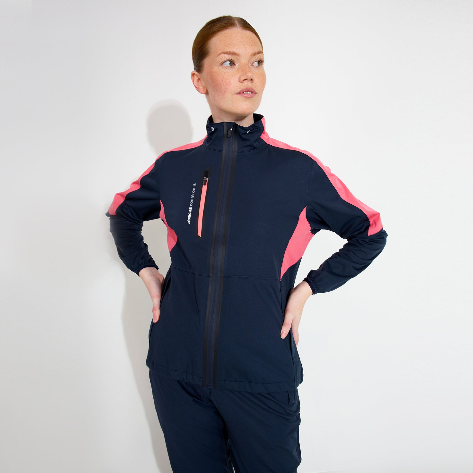 Abacus Ladies Bounce Waterproof Jacket with Contrast Panels