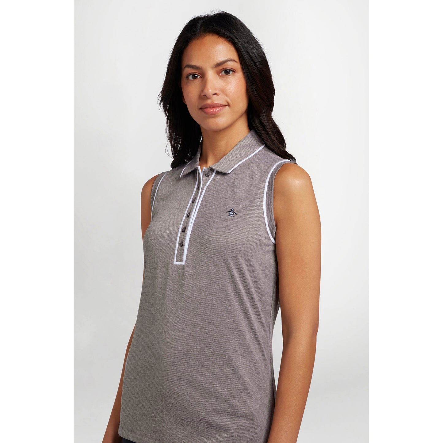 Original Penguin Ladies Piped Sleeveless Polo - Last One XL Only Left