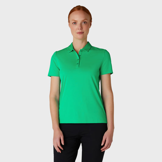 Callaway Ladies Holly Green Short Sleeve Polo with UV Block Protection