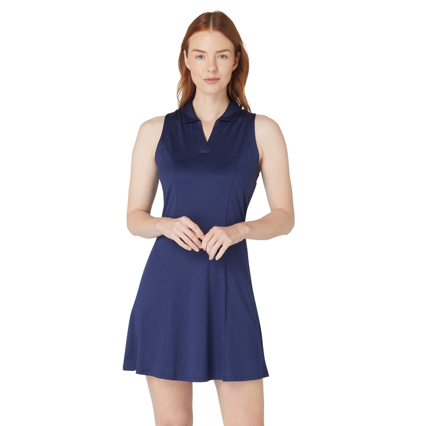 Callaway Ladies Navy Golf Dress with Mesh Detail