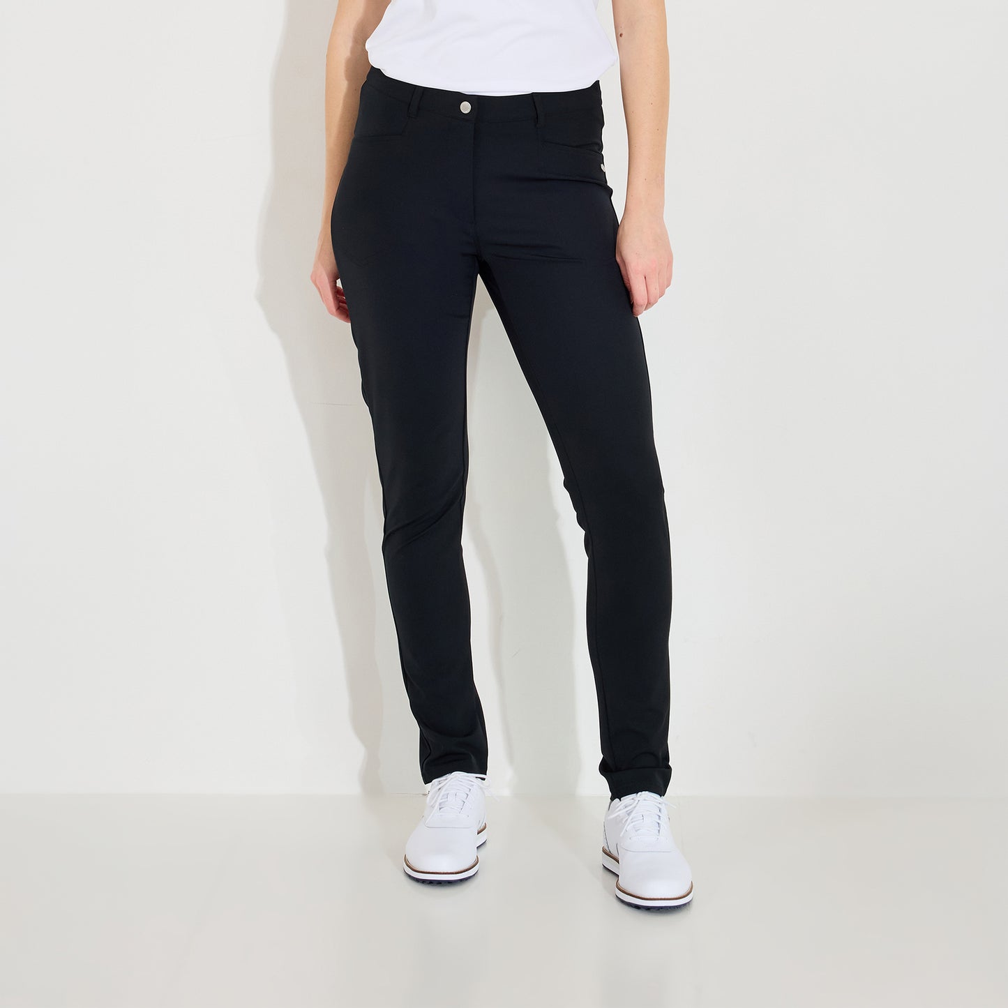Abacus Ladies Elite Mid Waist Trousers in Black