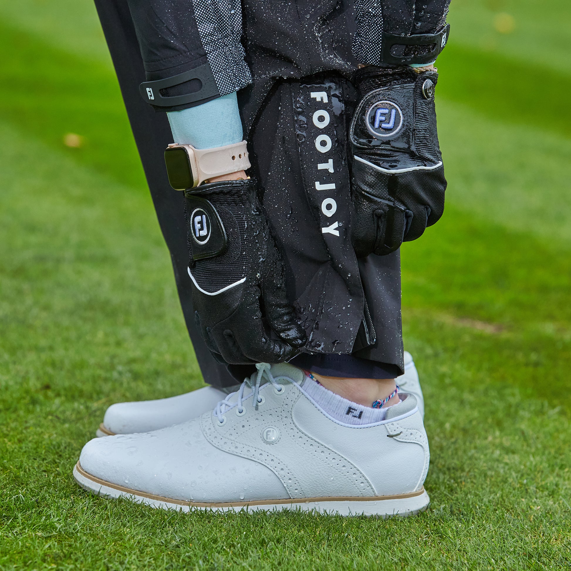 FootJoy Ladies Lightweight Waterproof Trousers in Black