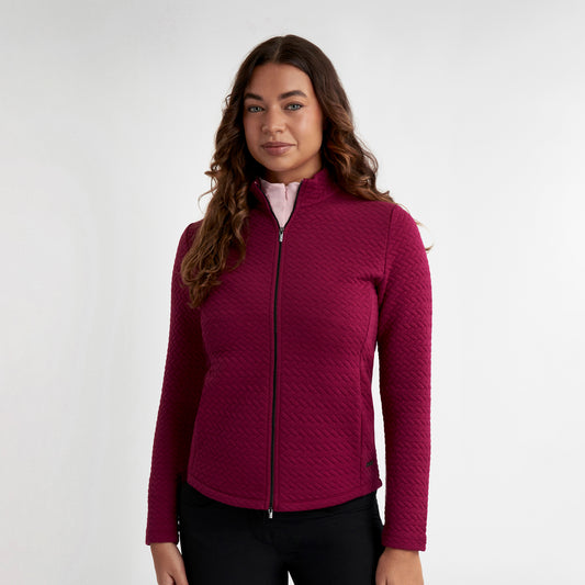 Green Lamb Ladies Full-Zip Textured Jacket