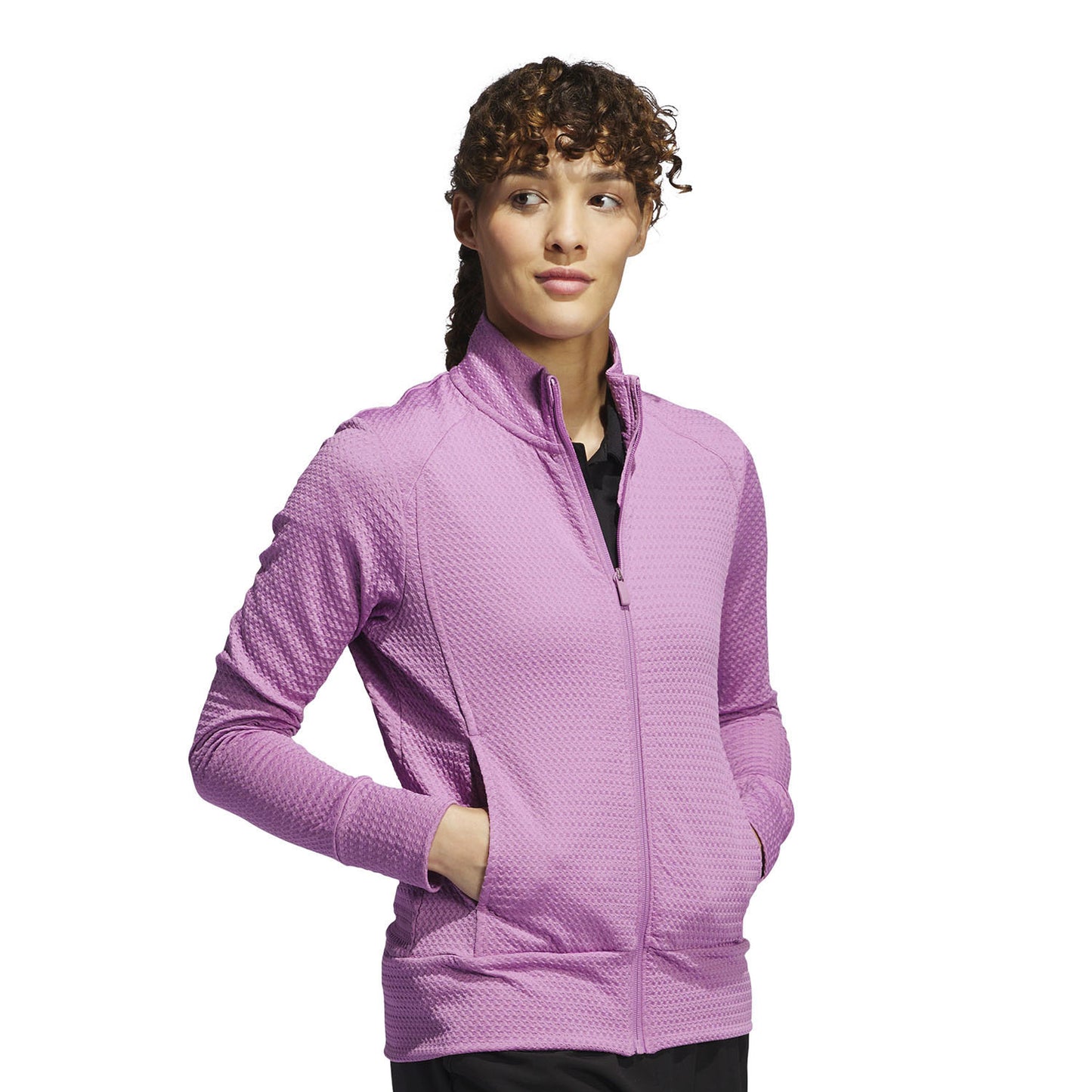 adidas Golf Ladies Lightweight Waffle-Knit Jacket