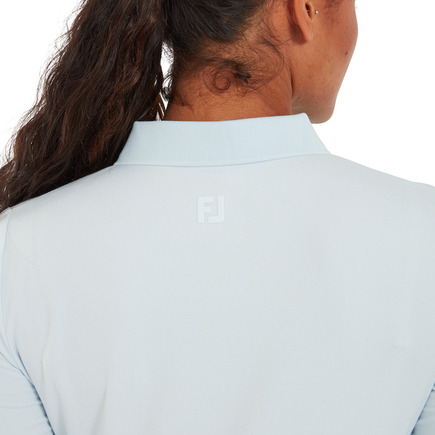 FootJoy Womens Soft-Stretch Thermal Long Sleeve Top in Pale Aqua