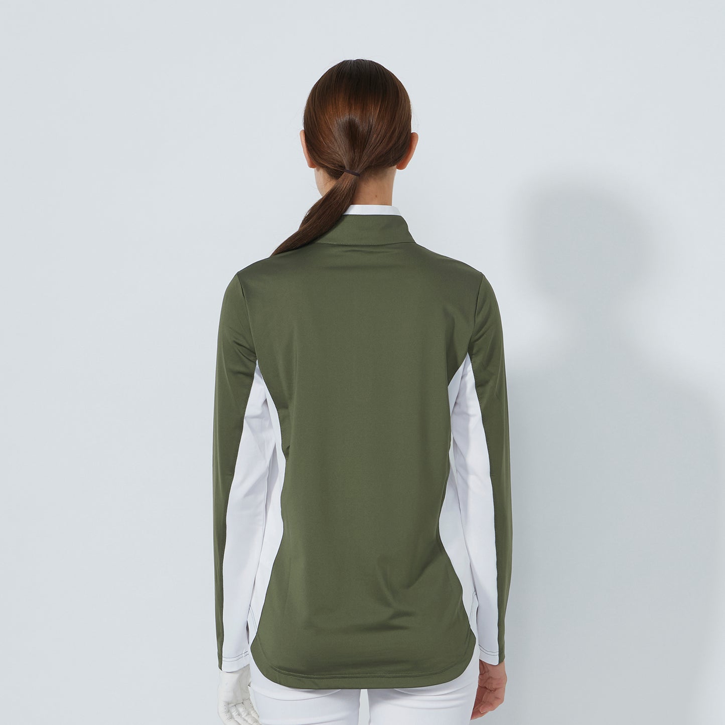 Daily Sports Ladies Lightweight Zip-Neck Top with Colour Blocks
