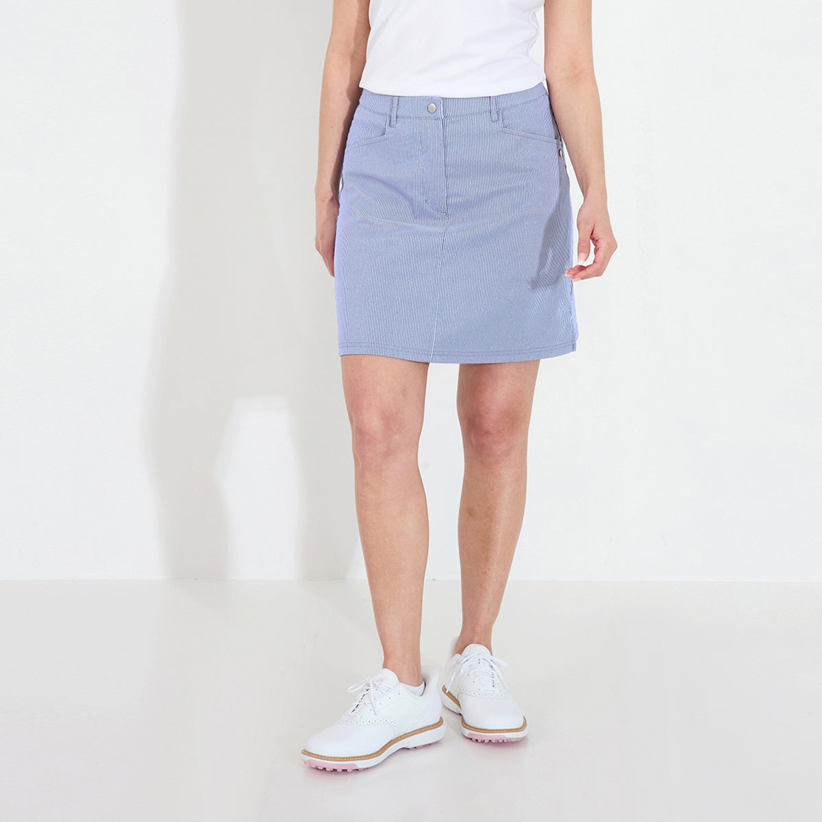Abacus Ladies Pinstripe Skort - Effortless Style & Performance