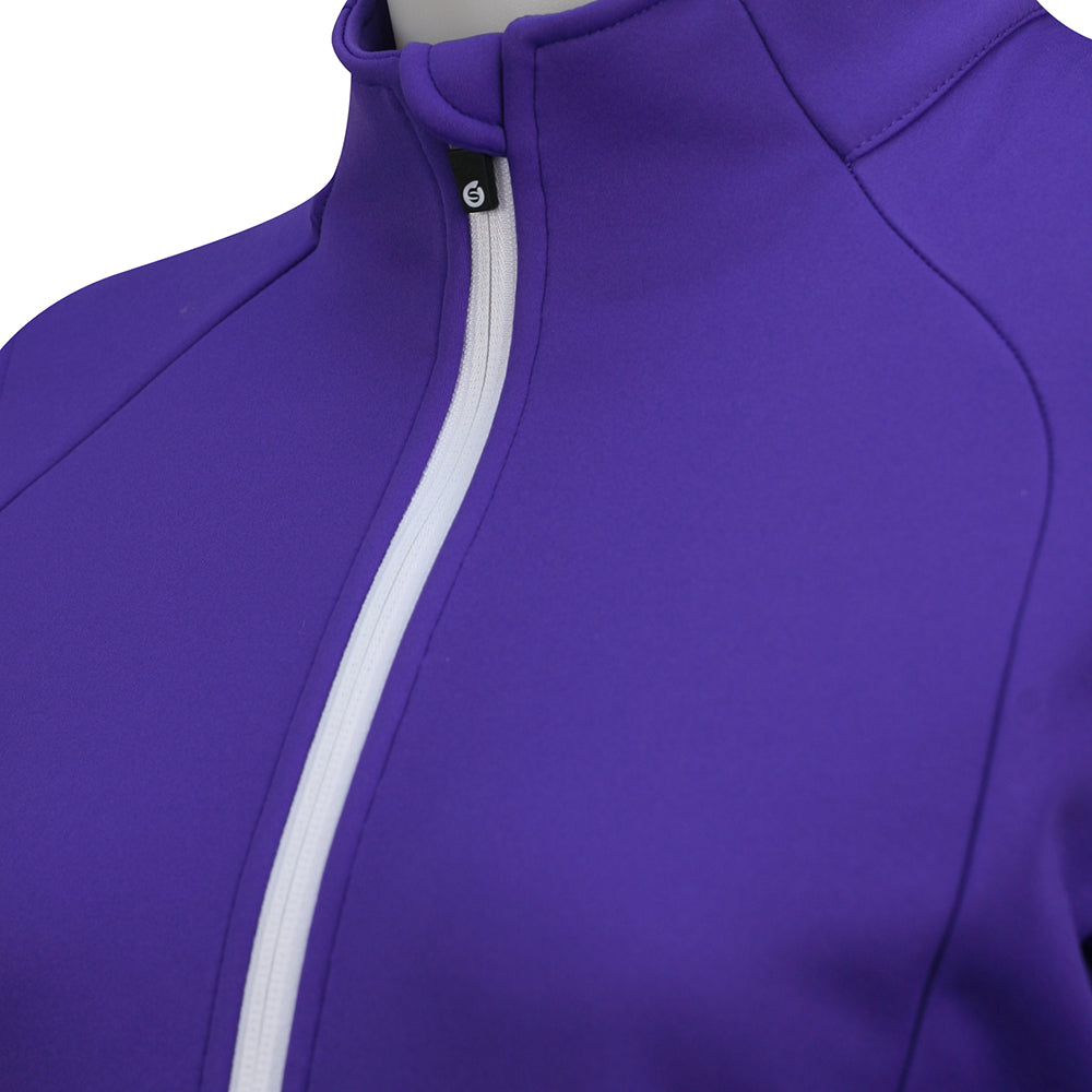 Sunderland Ladies Technical Fleece Jacket in Purple & White