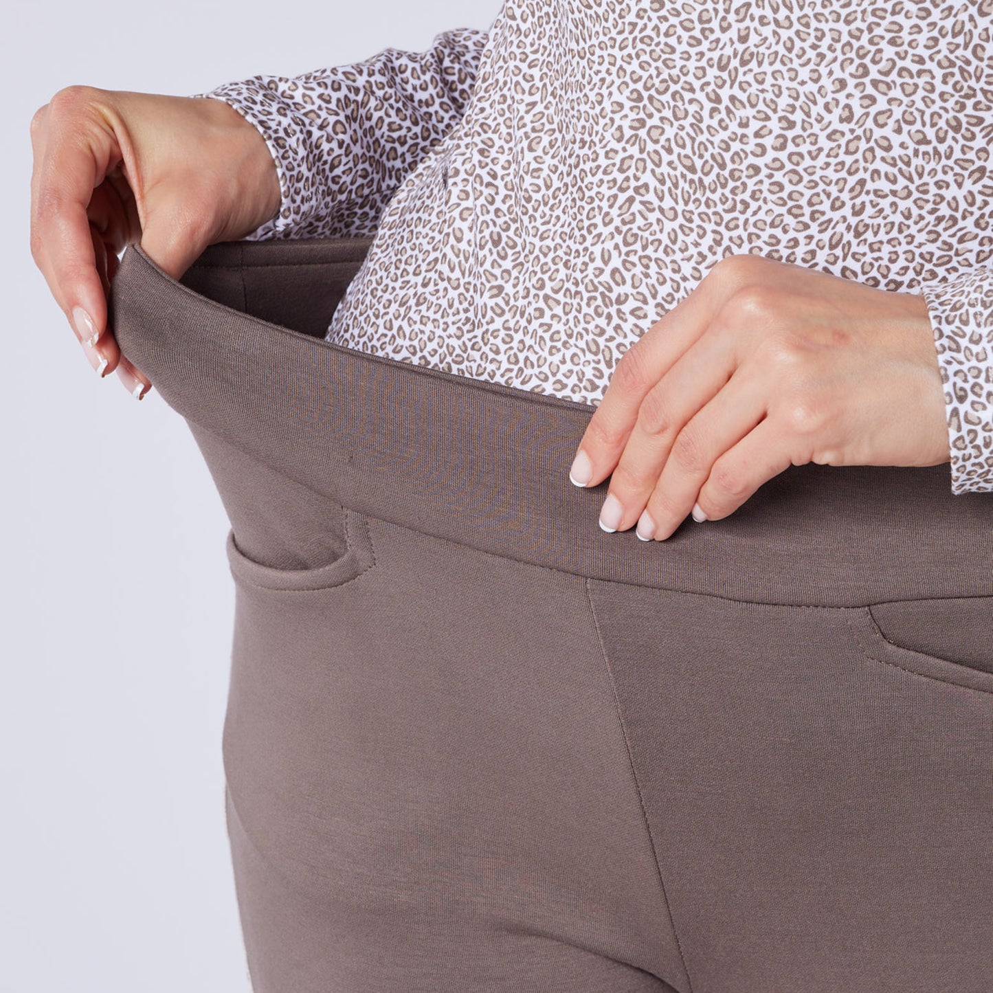 Swing Out Sister Ladies Thermal Pull-On Fleece Backed Trousers with Side Stripe