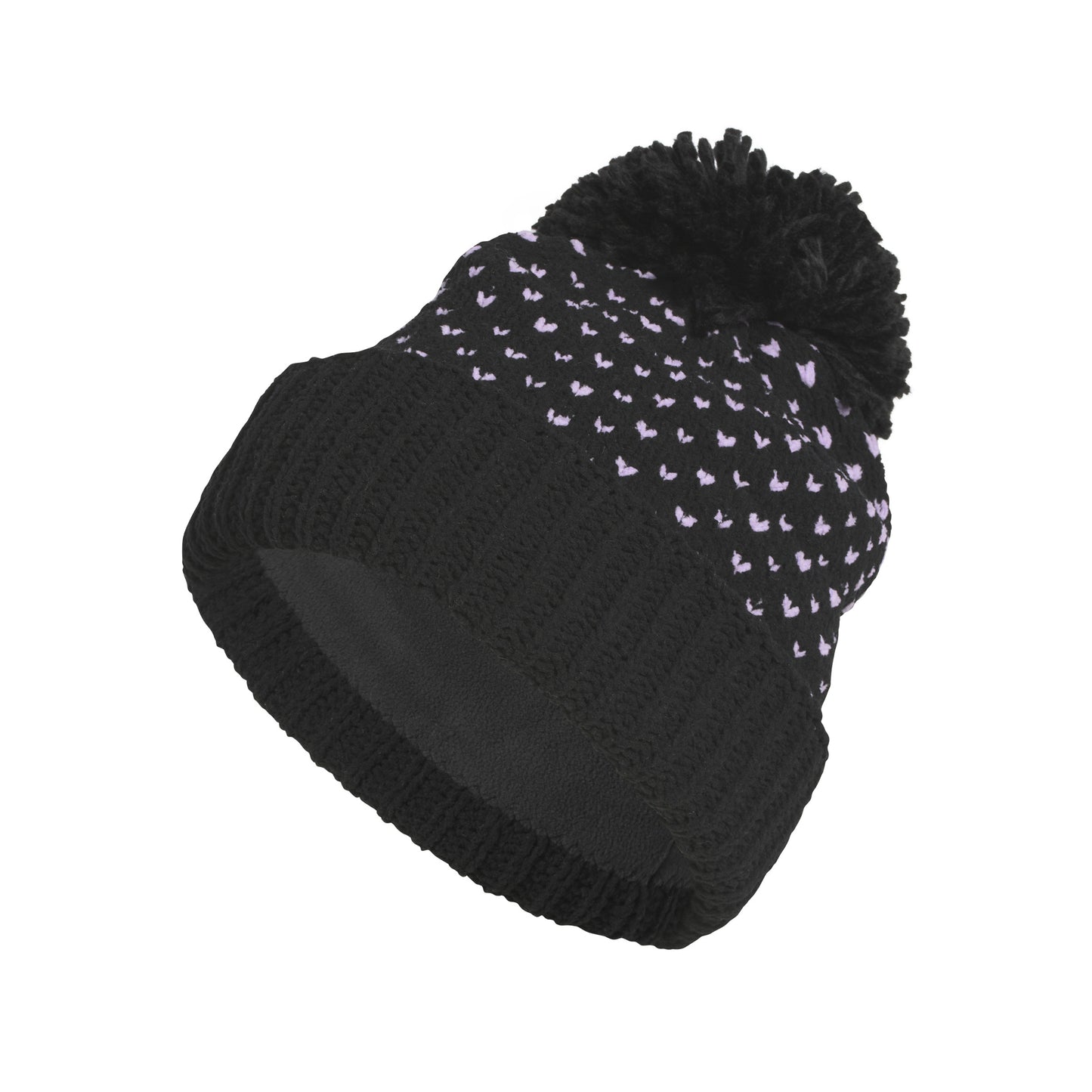 adidas Golf Ladies Fleece Lined Bobble Hat in Black