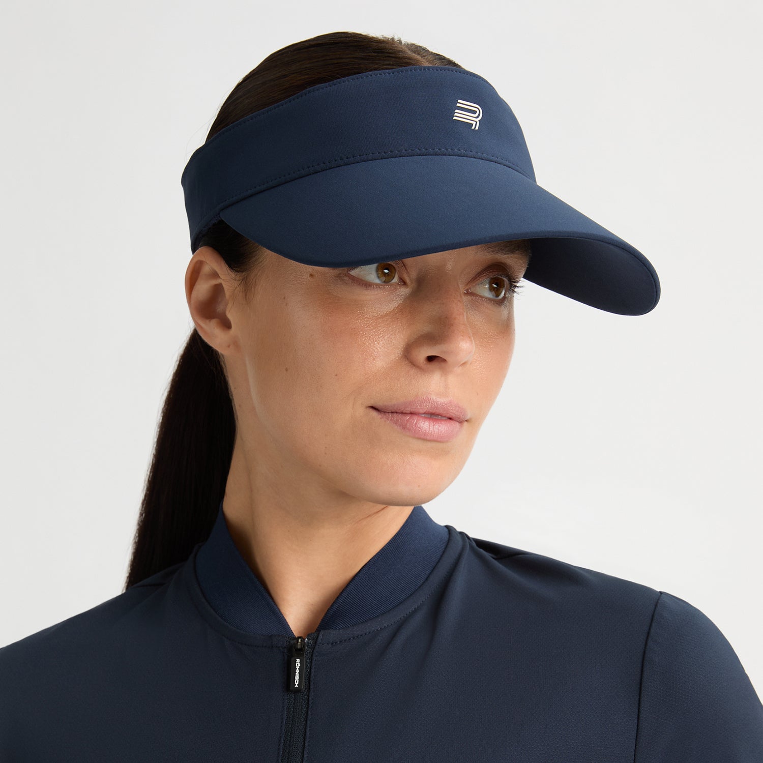 Rohnisch Ladies Wide Brim Visor in Navy