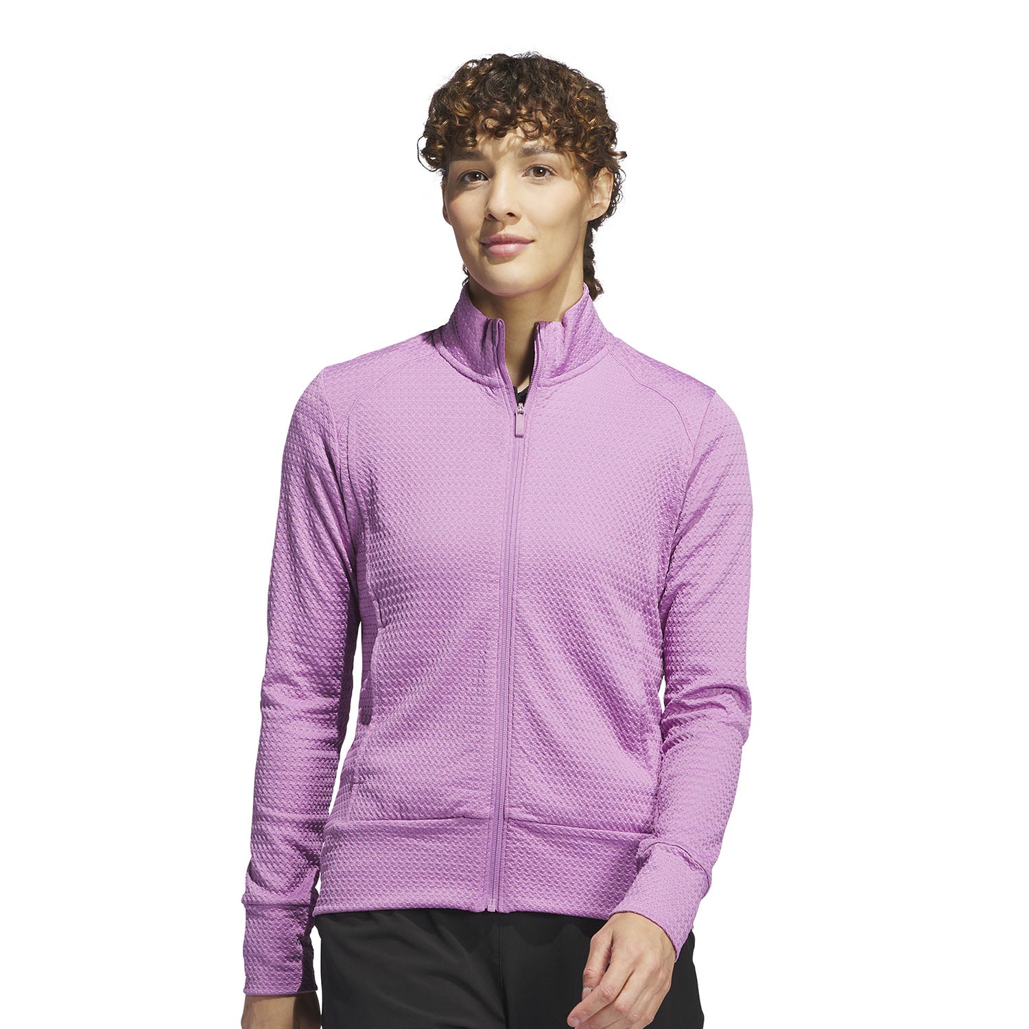 adidas Golf Ladies Lightweight Waffle-Knit Jacket