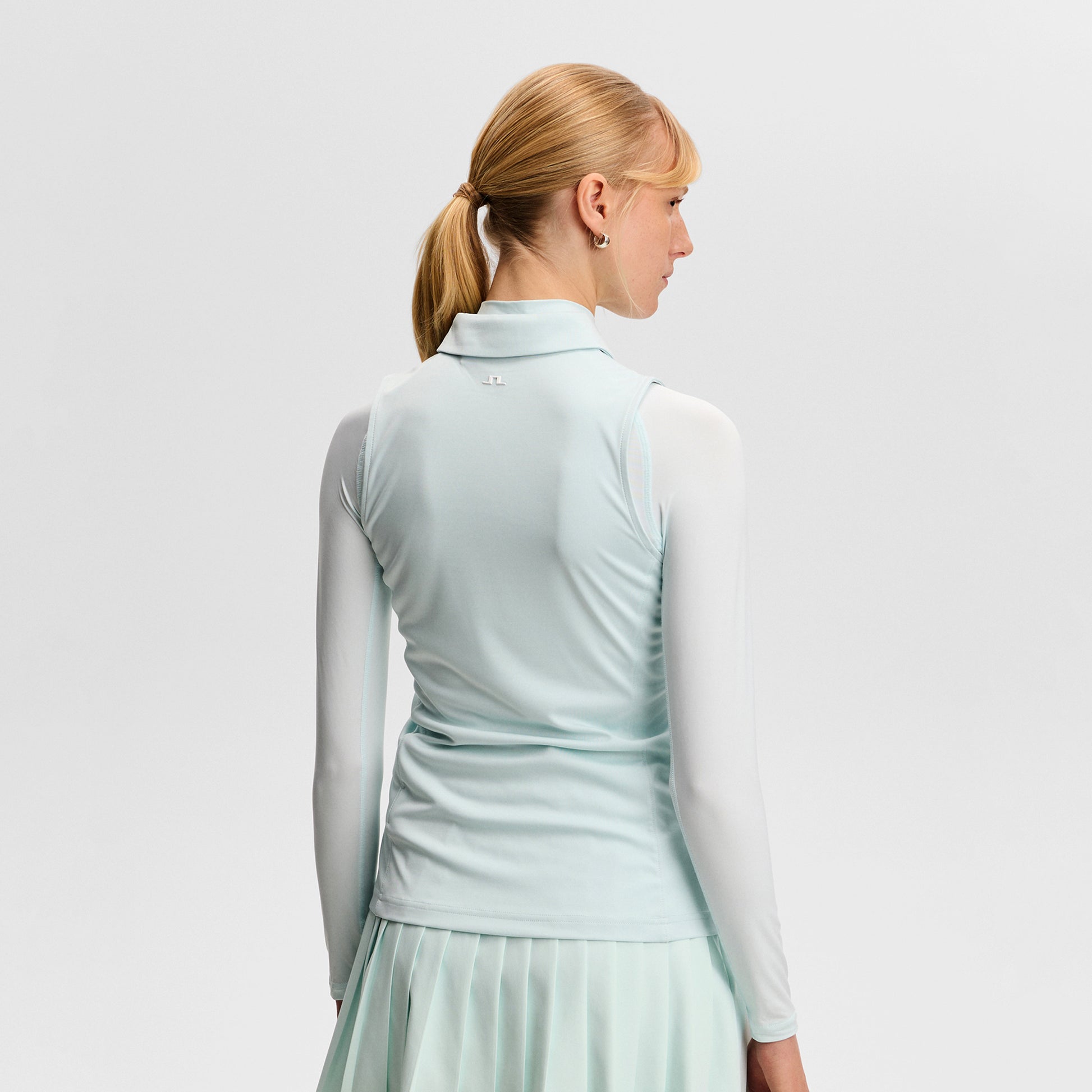 J.Lindeberg Ladies Sleeveless Polo - Sleek, Soft & Effortlessly Versatile