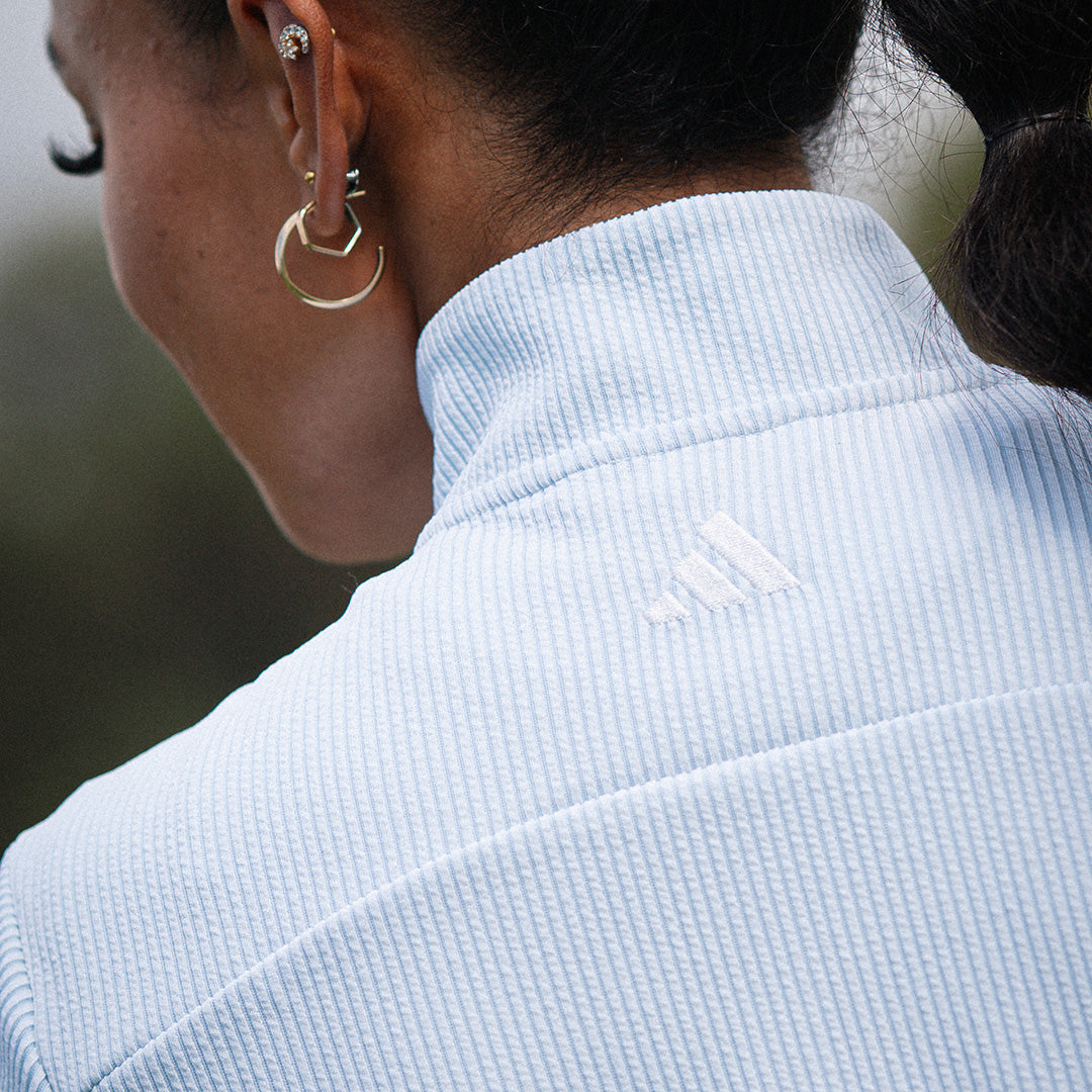 adidas Golf Ladies Full-Zip Textured Jacket – Lightweight Layering for Everyday Wear & On-Course Comfort