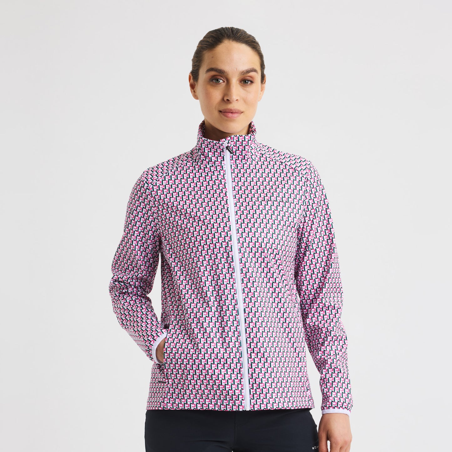 Rohnisch Ladies Wind Jacket with Retro Logo Print