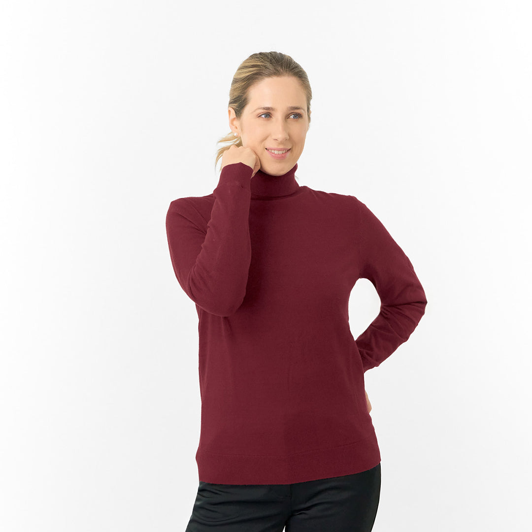 Pure Golf Ladies Super Soft Fur Lined Roll Neck