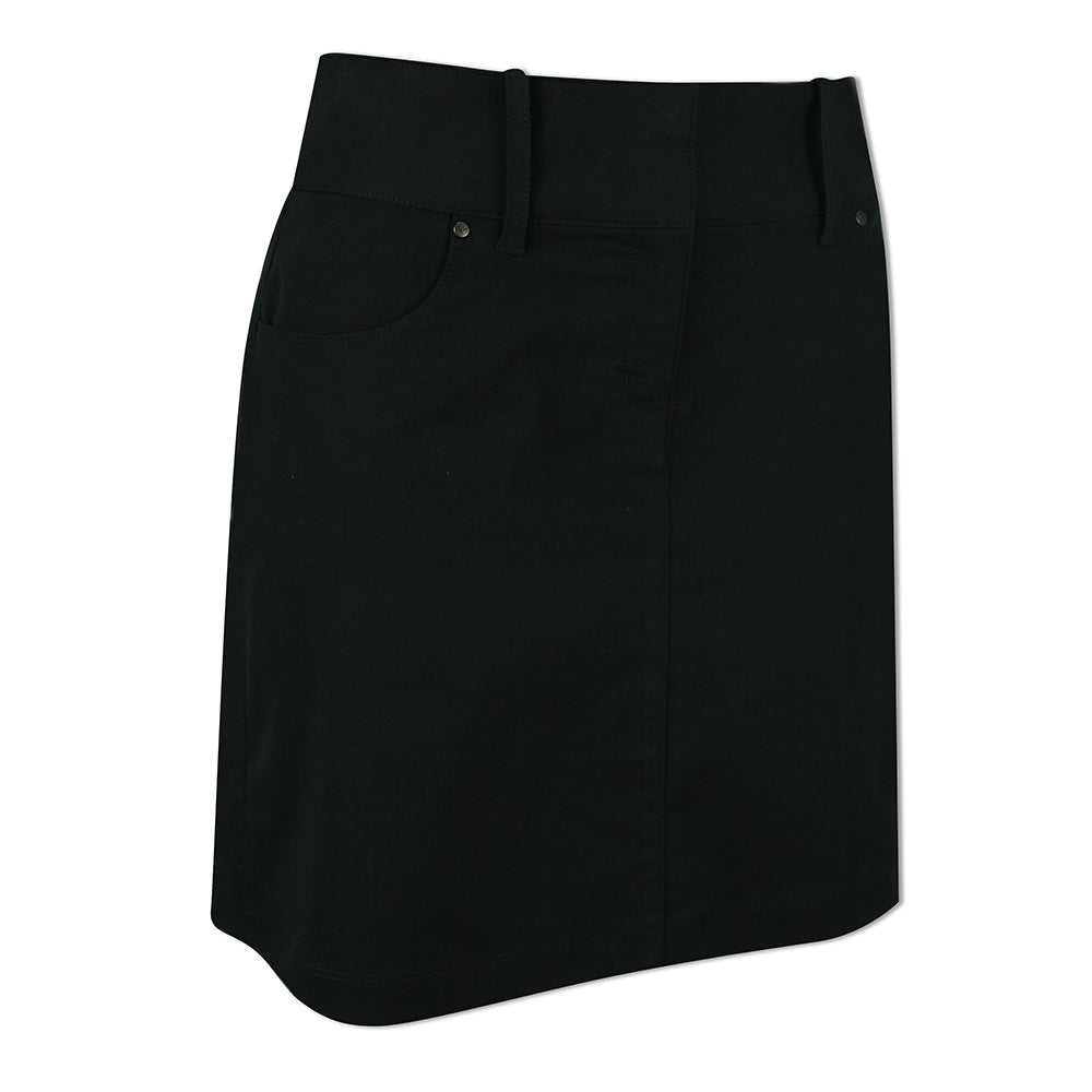 Callaway Ladies Longer Length Skort with Stretch in Caviar Black