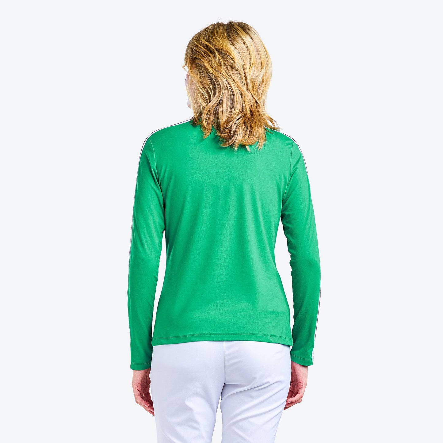 Nivo Ladies Colour Block Half-Zip Long Sleeve Golf Top