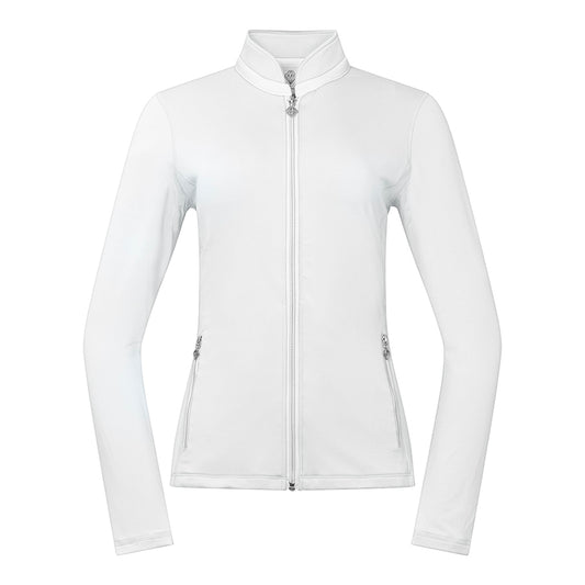 Pure Golf Ladies Mid-Layer Stretch Jacket in White