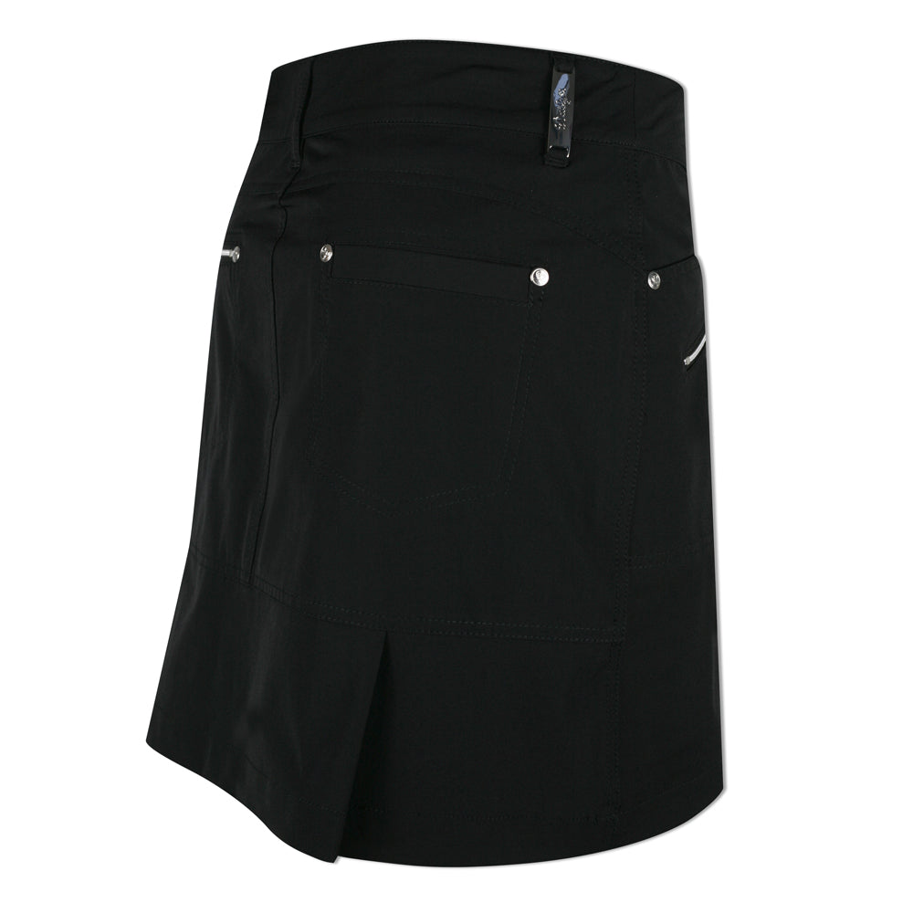 Daily Sports Ladies Pro-Stretch Black Golf Skort with Straight Fit