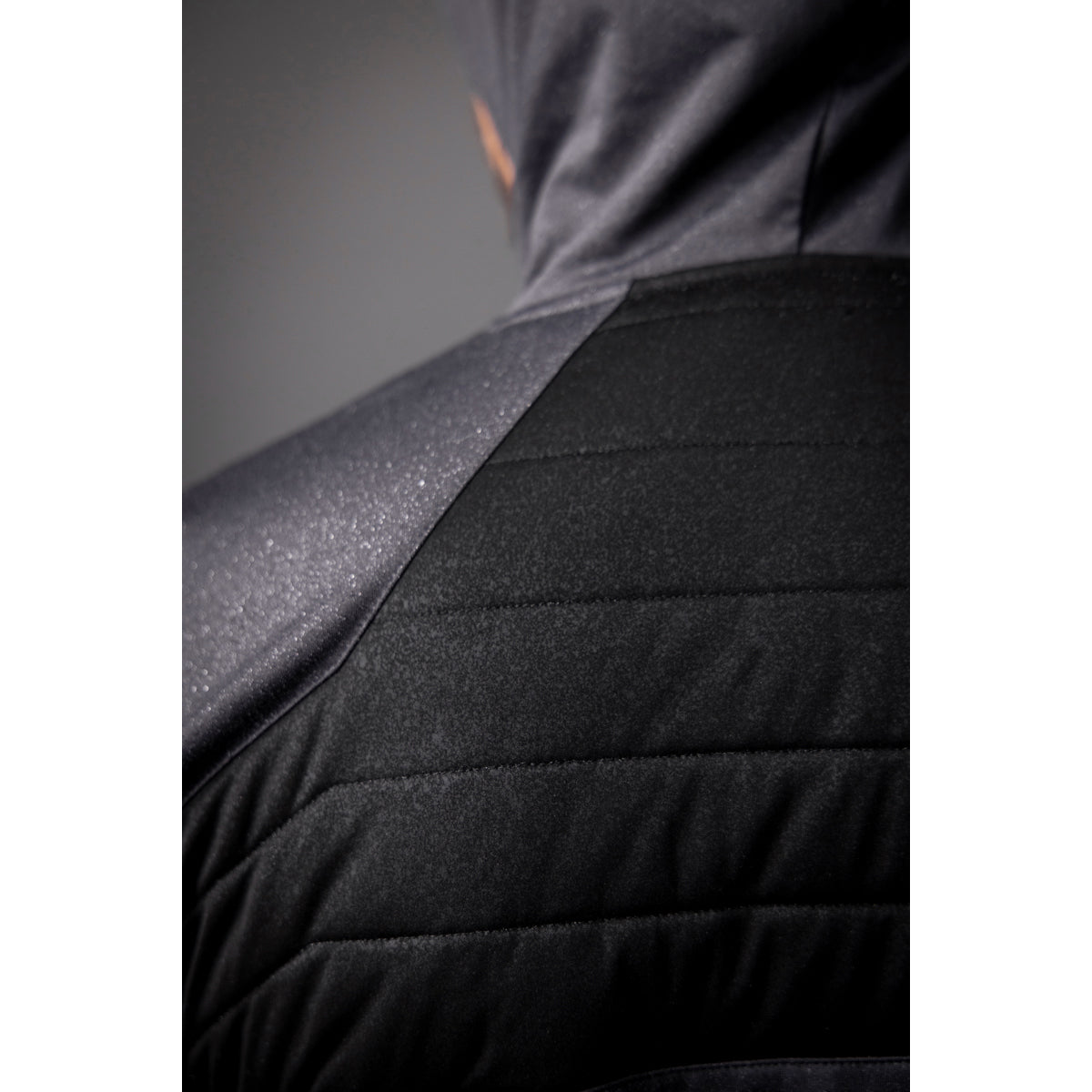 Sunderland Mens Hybrid Showerproof Mid-Layer with Contrast Quilted Panels and Hood