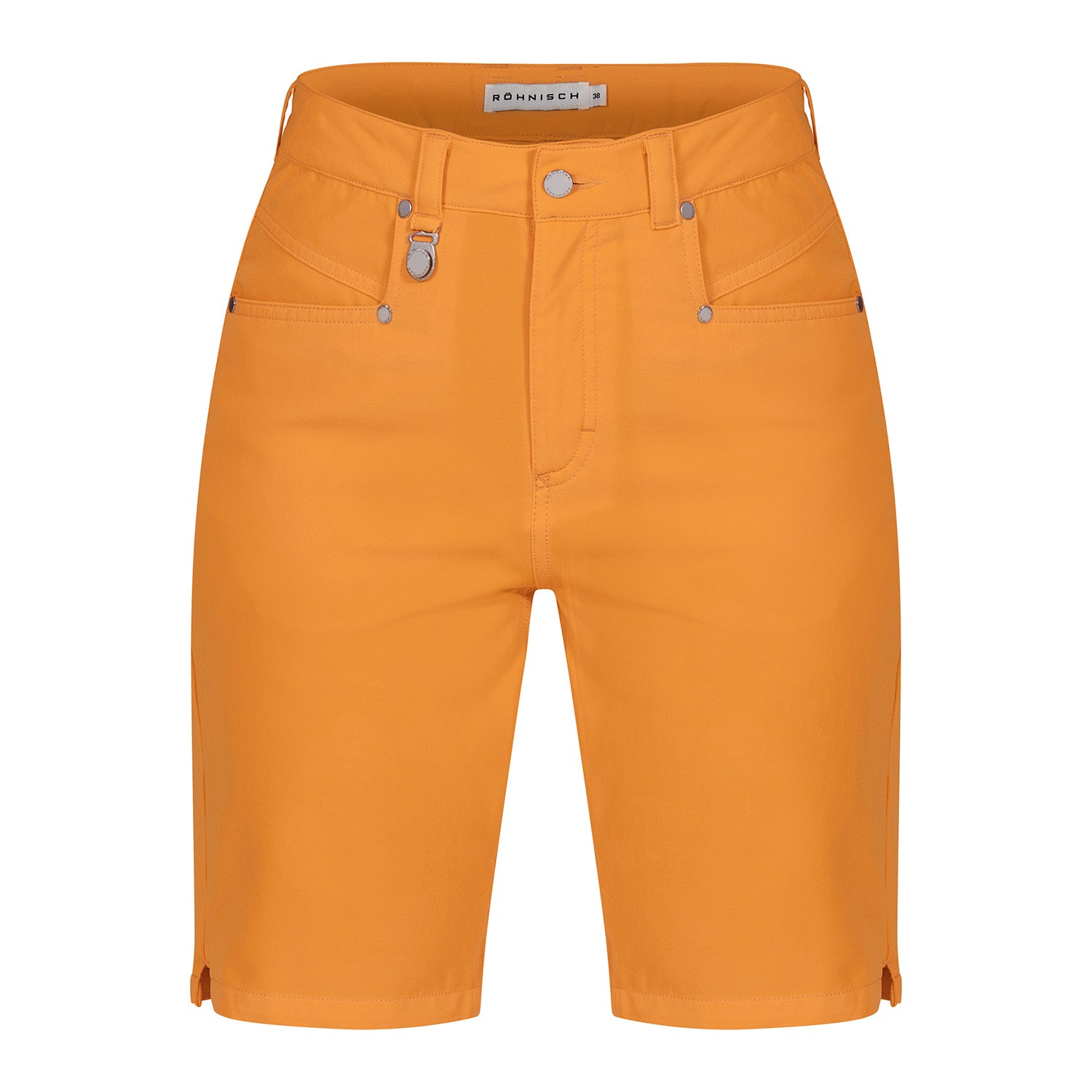Rohnisch Ladies Lightweight Twill Bermuda Shorts in Blazing Orange