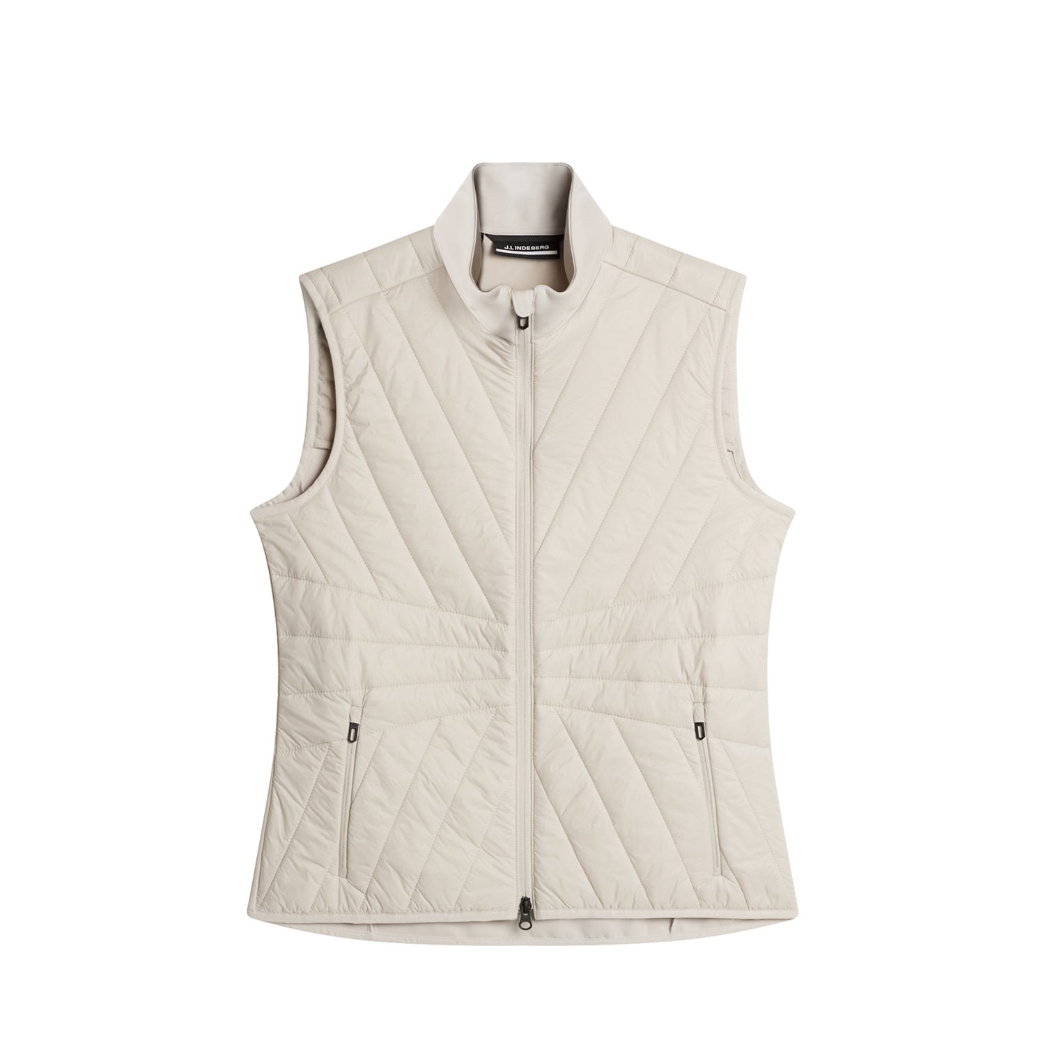 J Lindeberg Ladies Holma Quilt Hybrid Vest in Moonbeam