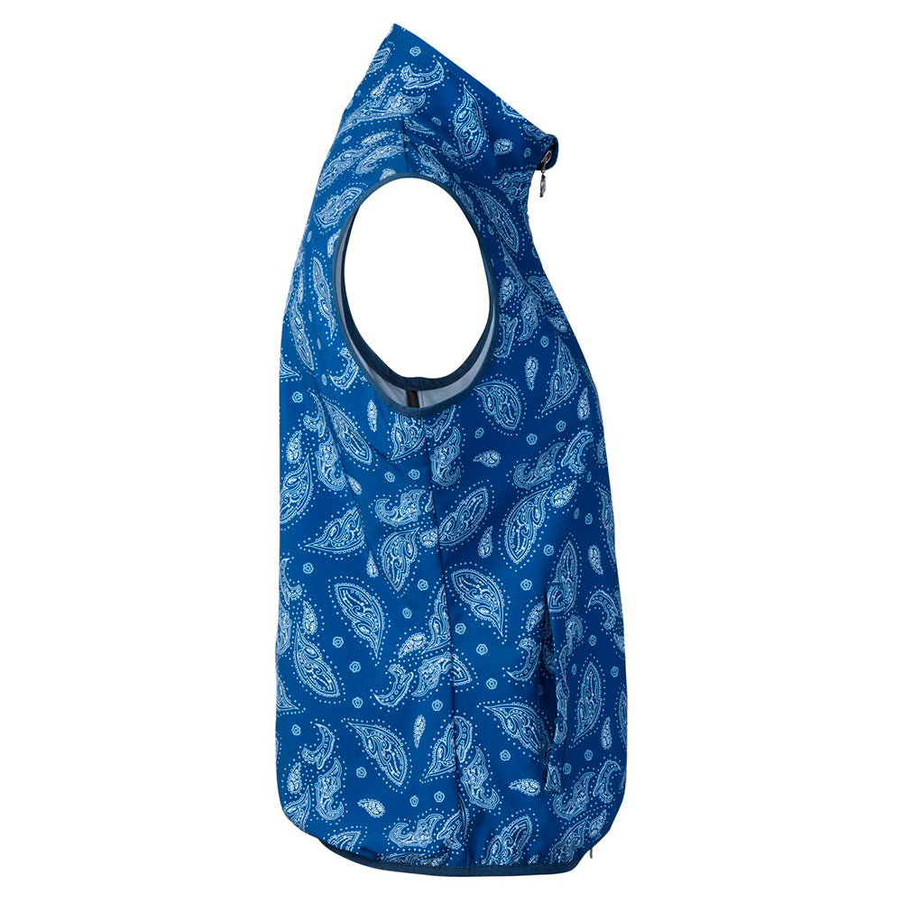 Daily Sports Ladies Paisley Lightweight Wind Gilet in Night Blue - Small Only Left