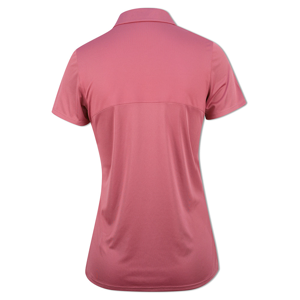 Puma Ladies Short Sleeve Polo with DryCell in Rose Wine GolfGarb