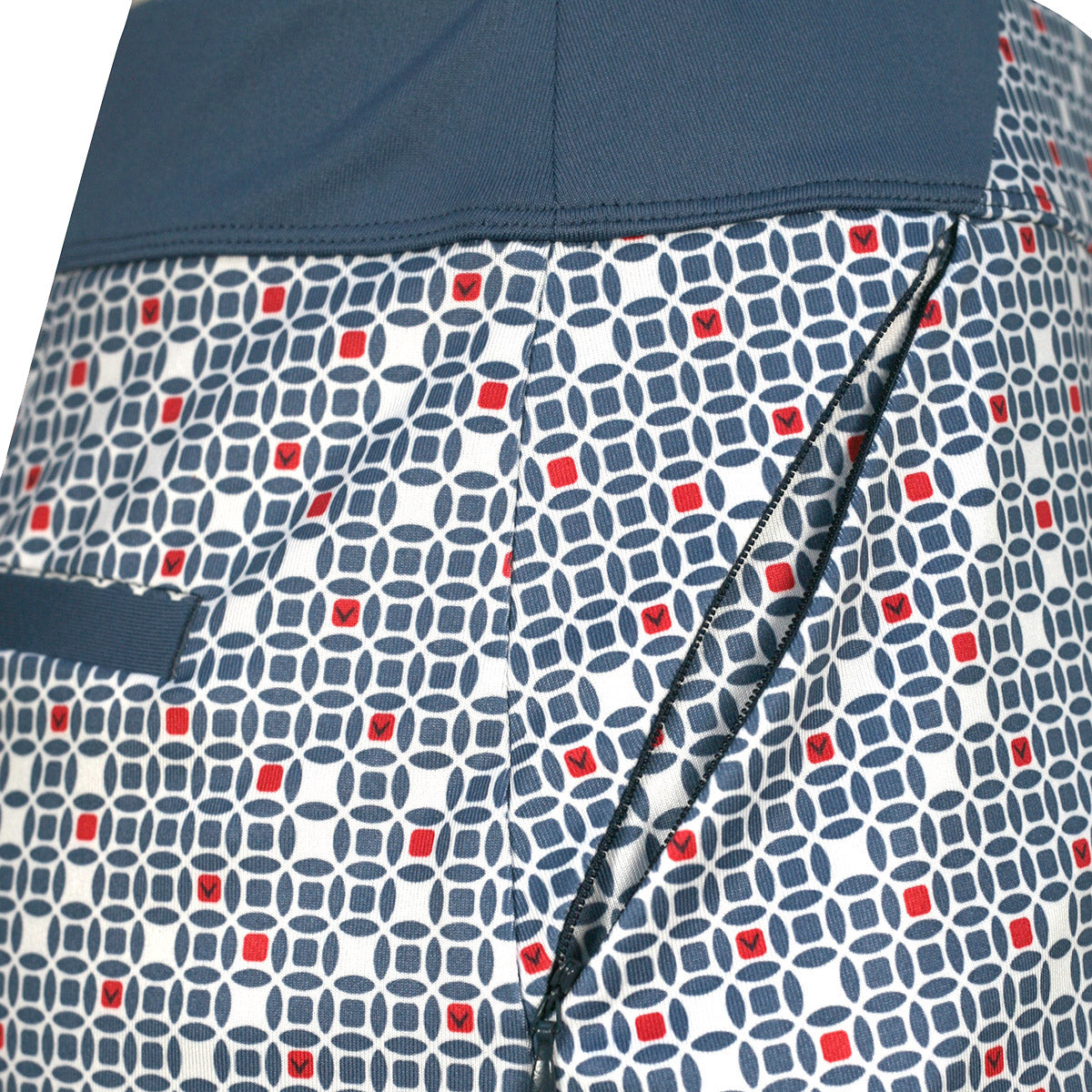 Callaway Ladies Pull-On Skort with Geo Print in Coastal Fjord