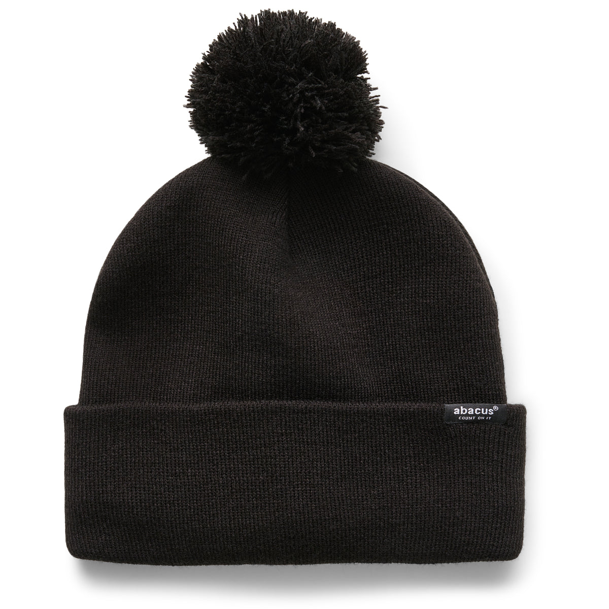 Abacus Ladies Fleece Lined Bobble Hat in Black