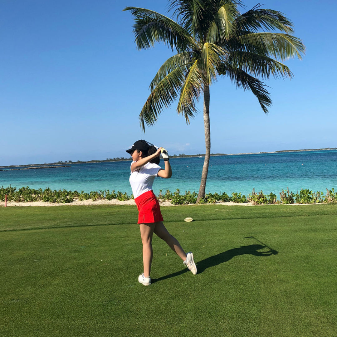 Photo of Ladies Golf Blog on a tropical golf course
