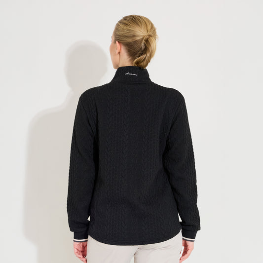 Abacus Ladies Full-Zip Fleece Mid-Layer Jacket  in Black