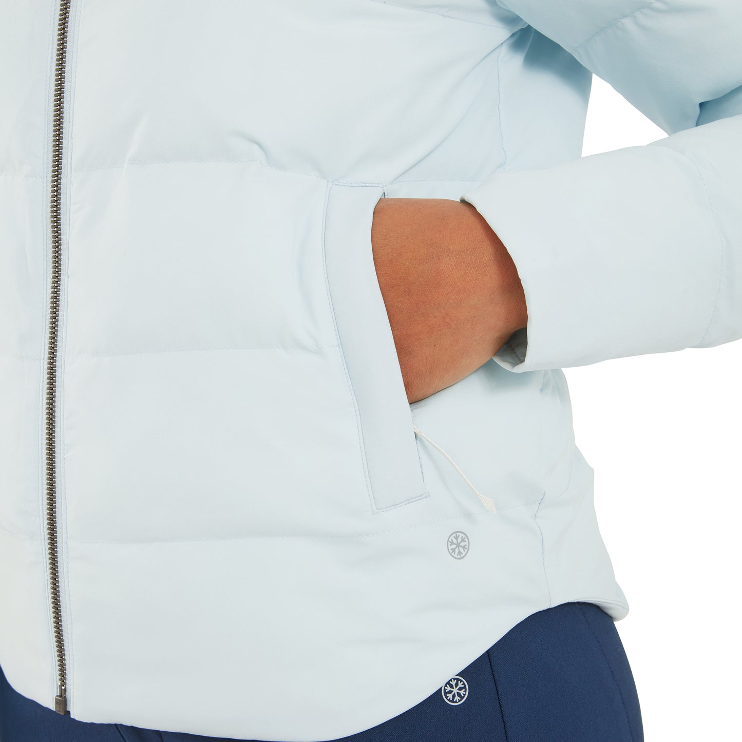 FootJoy Ladies Water Resistant Thermal Insulated Padded Jacket in Ice Blue