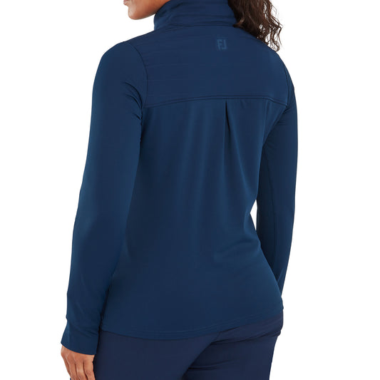 FootJoy Ladies Fleece Backed Thermal Hybrid Top in Navy