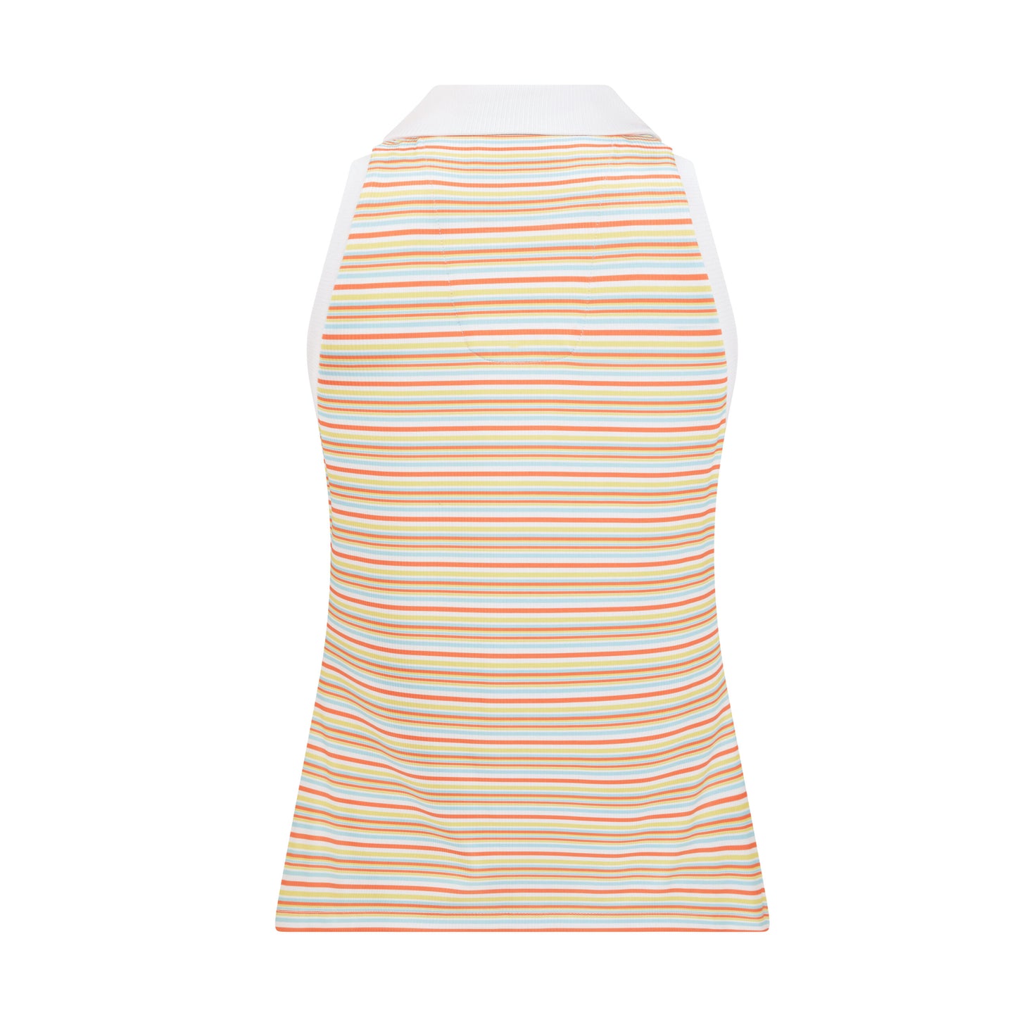 Original Penguin Ladies Ribbed Fine Line Stripe Sleeveless Polo