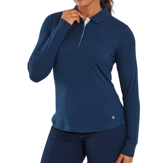 FootJoy Womens Soft-Stretch Thermal Long Sleeve Top in Navy