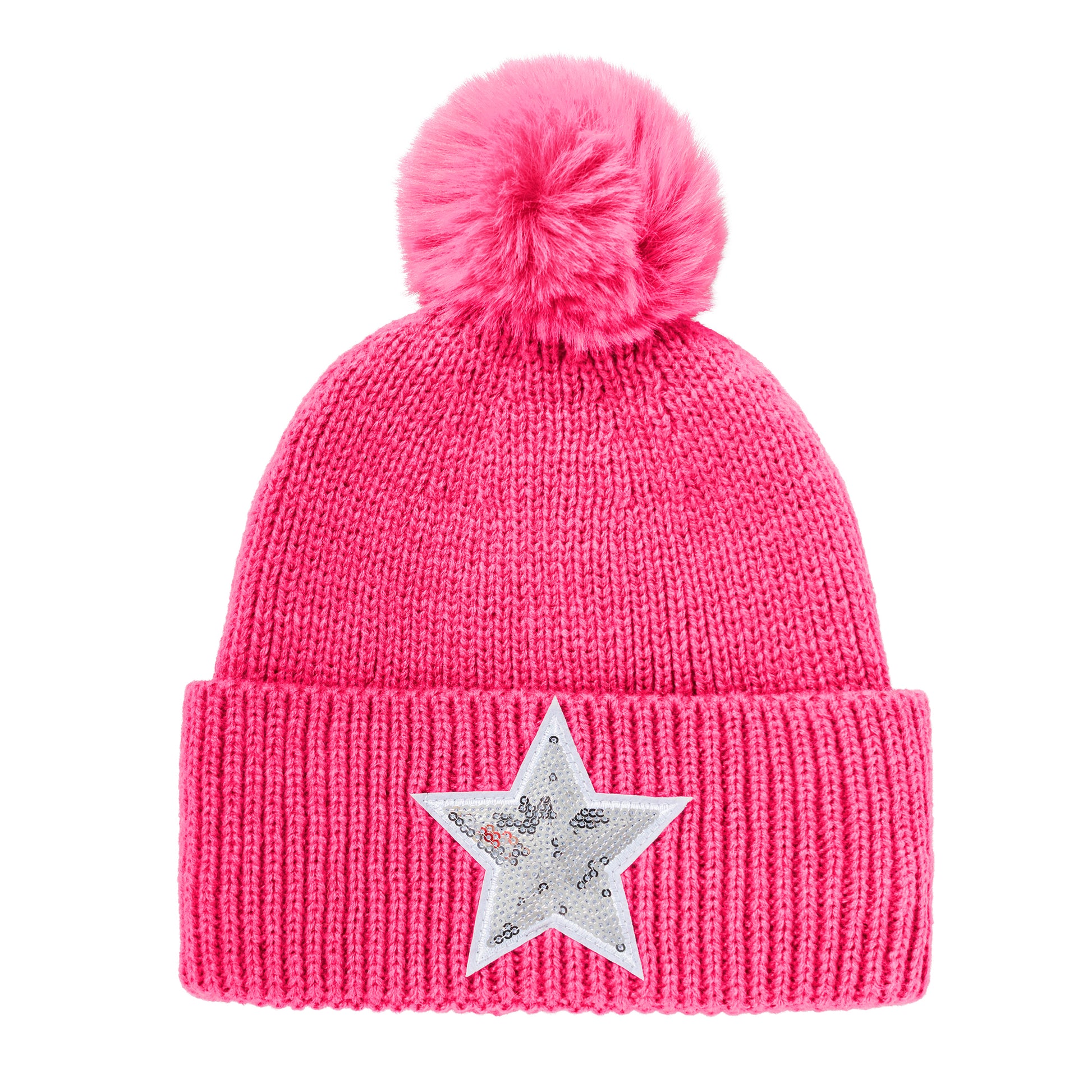 Swing Out Sister Ladies Fleece Lined Star Bobble Hat