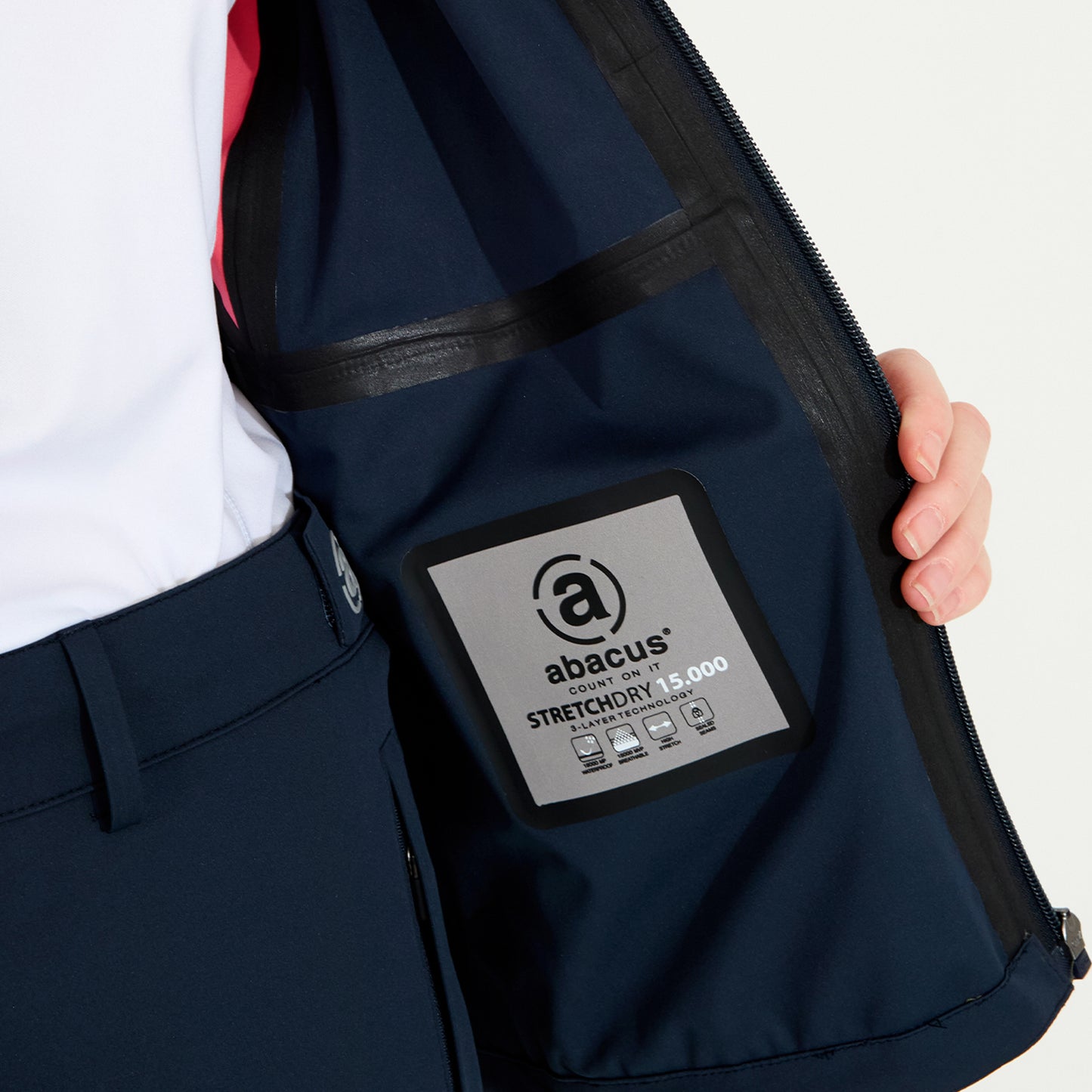 Abacus Ladies Bounce Waterproof Jacket with Contrast Panels