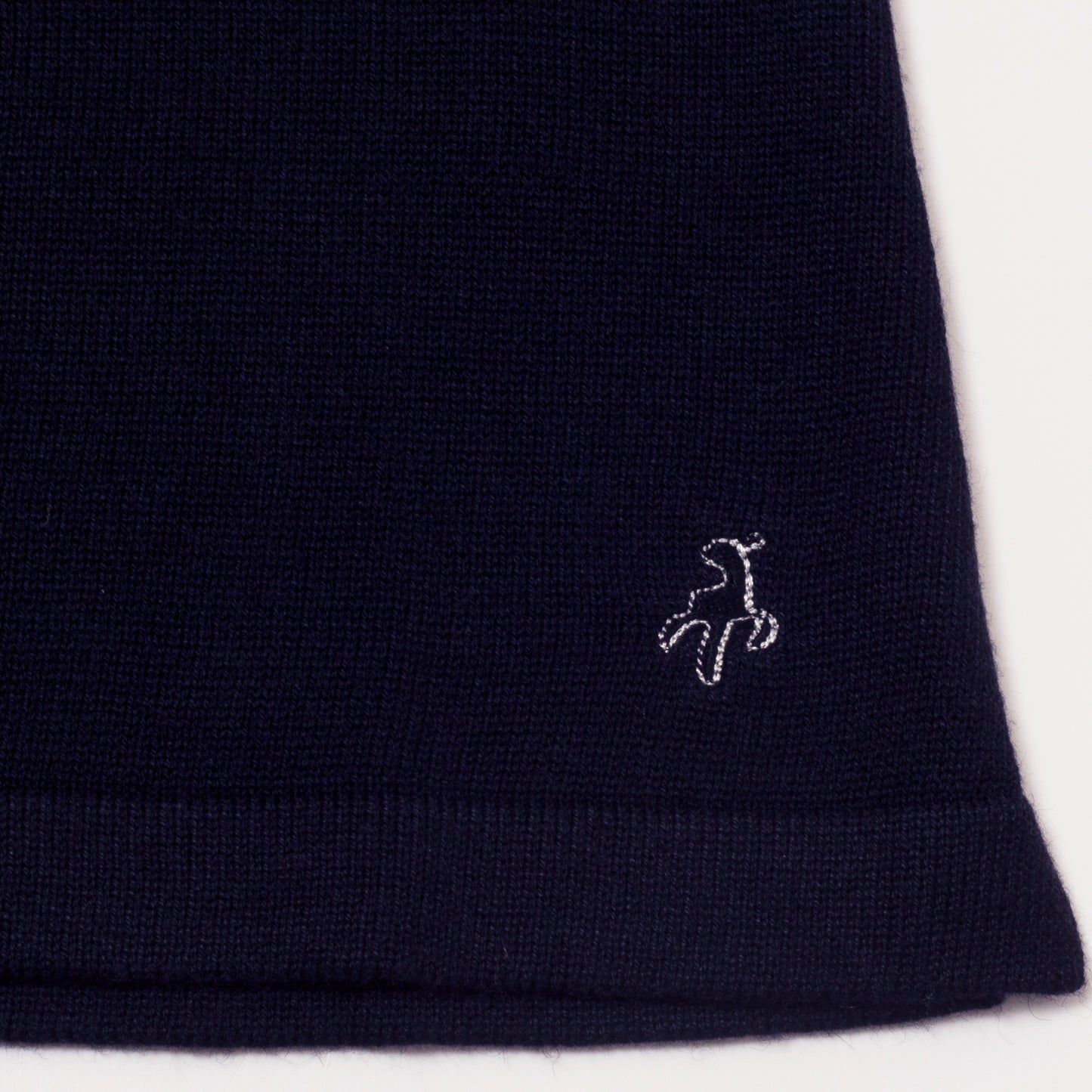 Green Lamb Ladies Cashmere Mix Roll Neck in Navy