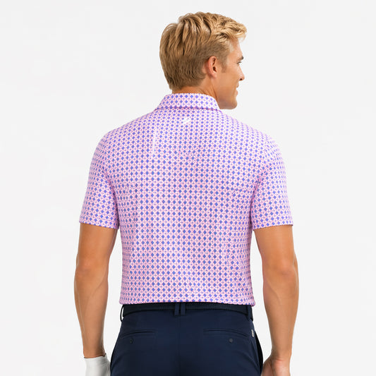Swing Out Sister Men's Short Sleeve Polo for Breathable Performance & Effortless Movement
